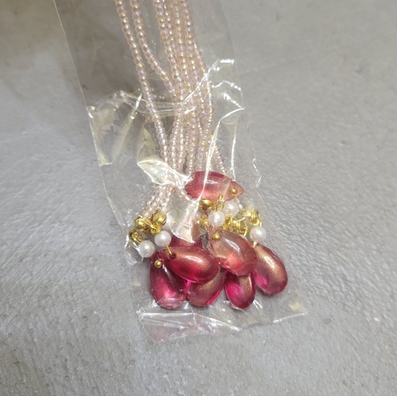 HANDMADE Glass Flower Pearl Hairpin [Brand New] - Picture 8 of 8